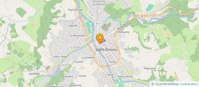 localisation de l'entreprise SCI MICRO à SAINT-GIRONS