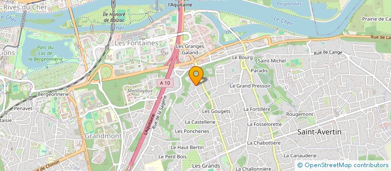 localisation de l'entreprise SCI MICROKINE  SAINT-AVERTIN