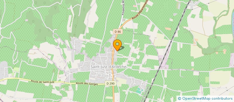 localisation de l'entreprise SCI MICYNA  SAINT-JUST-D'ARDECHE