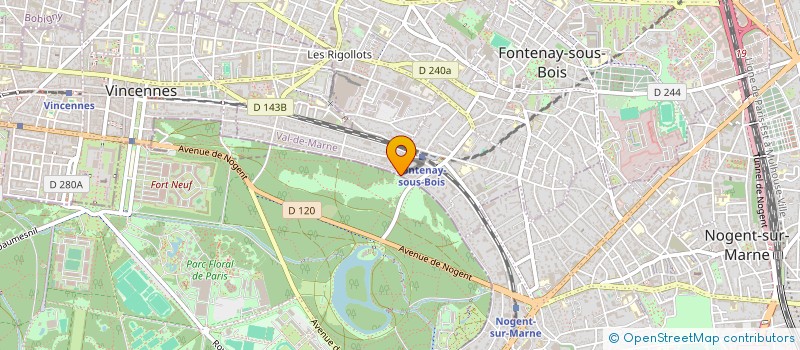 localisation de l'entreprise SCI MIDA  FONTENAY-SOUS-BOIS