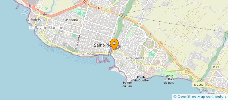 localisation de l'entreprise SCI MIDAH à SAINT-PIERRE