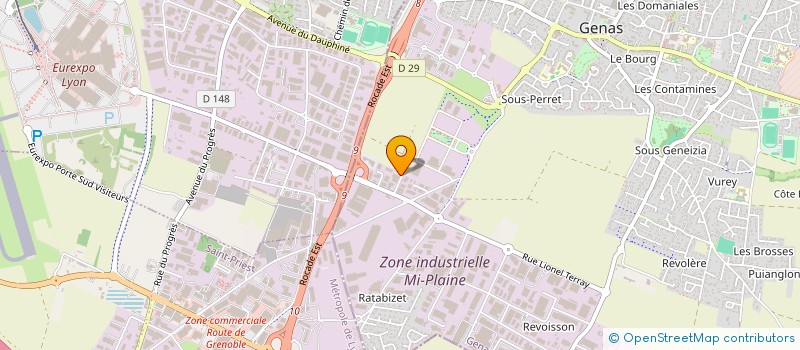 localisation de l'entreprise SCI MIDANE  GENAS