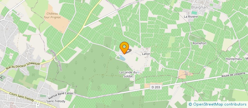 localisation de l'entreprise SCI MIDATSCHA  QUEYRAC