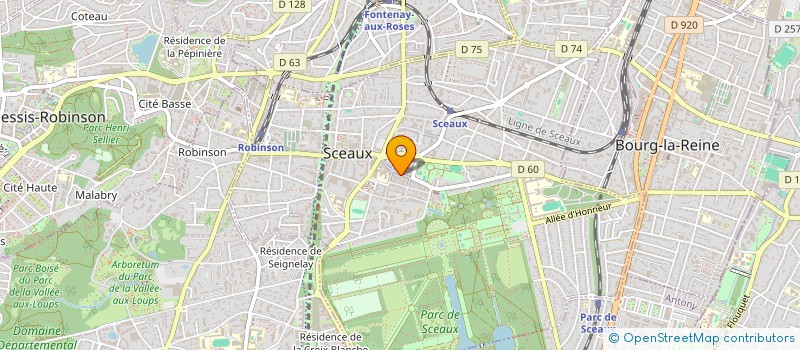 localisation de l'entreprise SCI MIDAU à SCEAUX