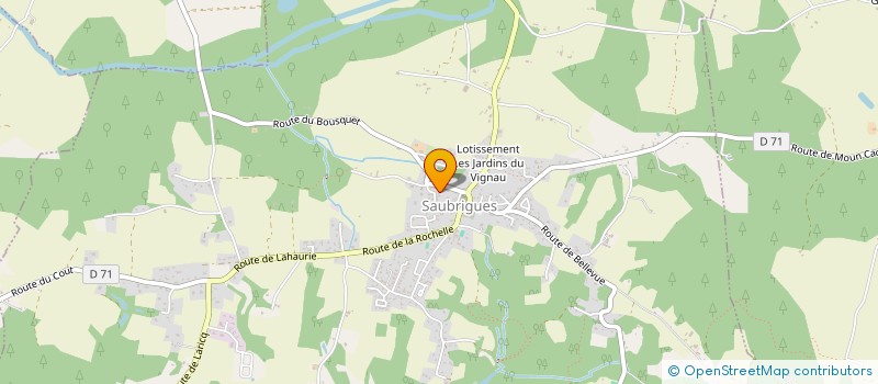 localisation de l'entreprise SCI MIDDLE  SAUBRIGUES