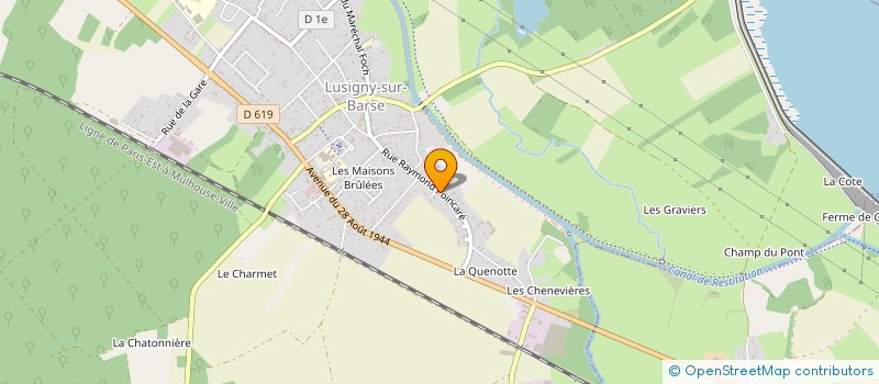 localisation de l'entreprise SCI MIDEMO 2015 à LUSIGNY-SUR-BARSE