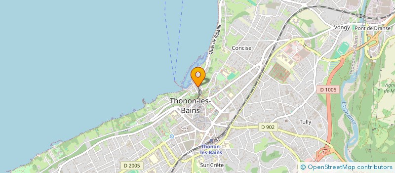 localisation de l'entreprise SCI MIDEX à THONON-LES-BAINS