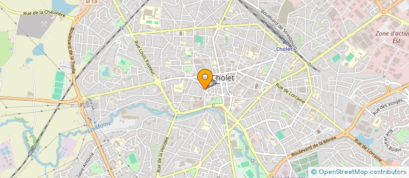 localisation de l'entreprise SCI MIDGE à CHOLET
