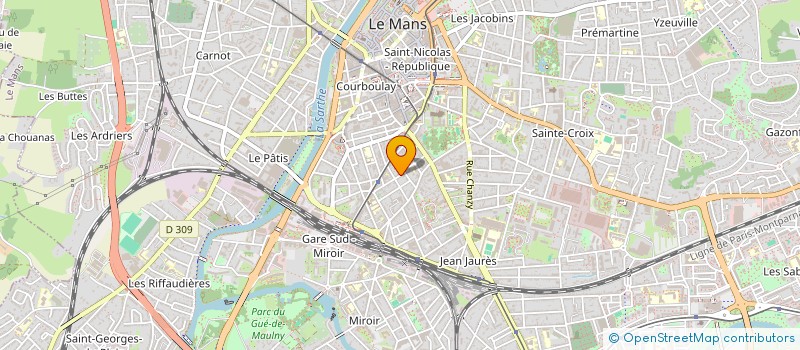 localisation de l'entreprise SCI MIDI 37  LE MANS