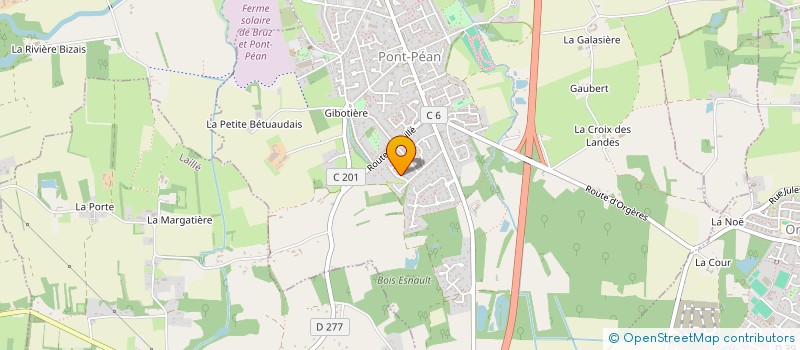 localisation de l'entreprise SCI MIDI  CHARTRES-DE-BRETAGNE