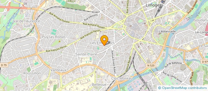 localisation de l'entreprise SCI MIDI-GESTION à LIMOGES