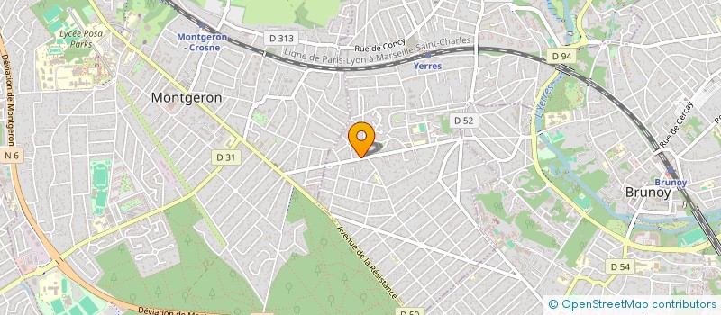 localisation de l'entreprise SCI MIDI INVEST  YERRES