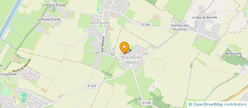 localisation de l'entreprise SCI MIDI NORMANDIE  BREVILLE-LES-MONTS