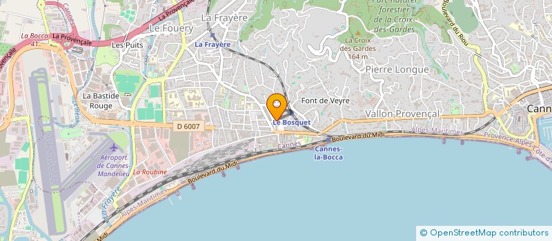 localisation de l'entreprise SCI MIDIMMO à CANNES