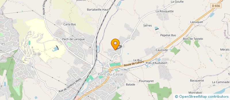 localisation de l'entreprise SCI MIDIRIS  BAJAMONT