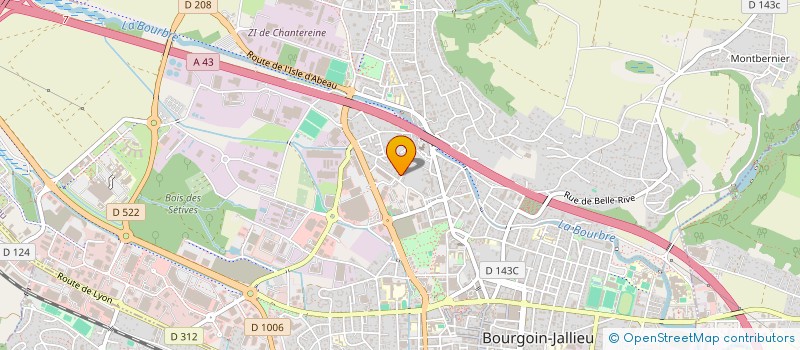 localisation de l'entreprise SCI MIDOM  BOURGOIN-JALLIEU