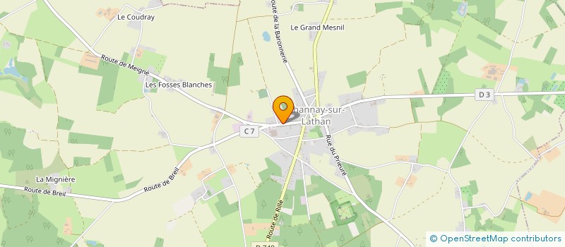 localisation de l'entreprise SCI MIDY  CHANNAY-SUR-LATHAN