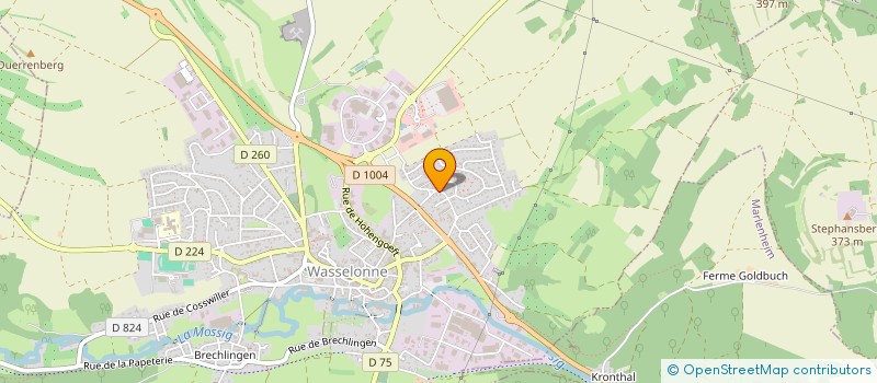 localisation de l'entreprise SCI MIEG  WASSELONNE