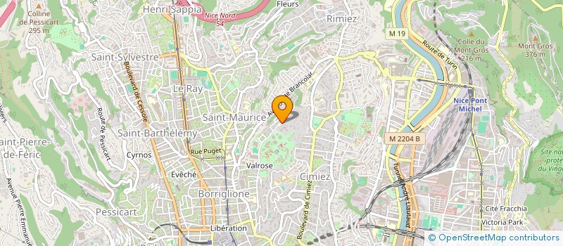 localisation de l'entreprise SCI MIEL à NICE