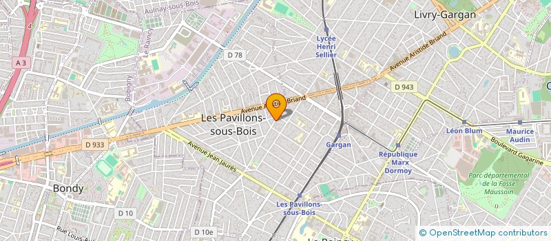 localisation de l'entreprise SCI MIEL  LES PAVILLONS-SOUS-BOIS