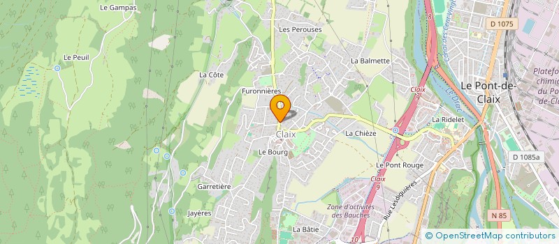 localisation de l'entreprise SCI MIEL  CLAIX