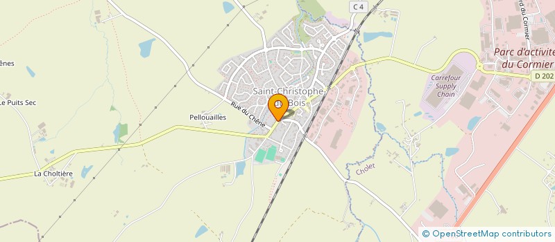 localisation de l'entreprise SCI MIEL  SAINT-CHRISTOPHE-DU-BOIS