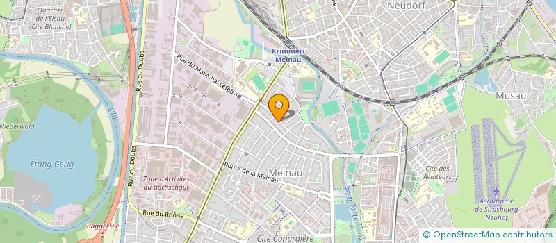 localisation de l'entreprise SCI MIELCA TOWER  STRASBOURG