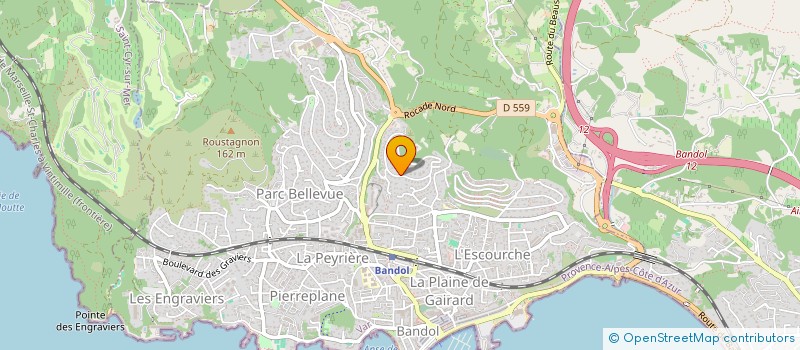 localisation de l'entreprise SCI MIETERRANO à BANDOL