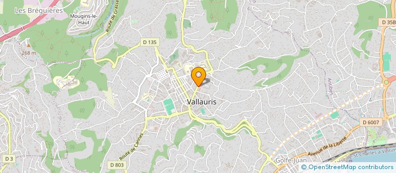 localisation de l'entreprise SCI MIFA à VALLAURIS