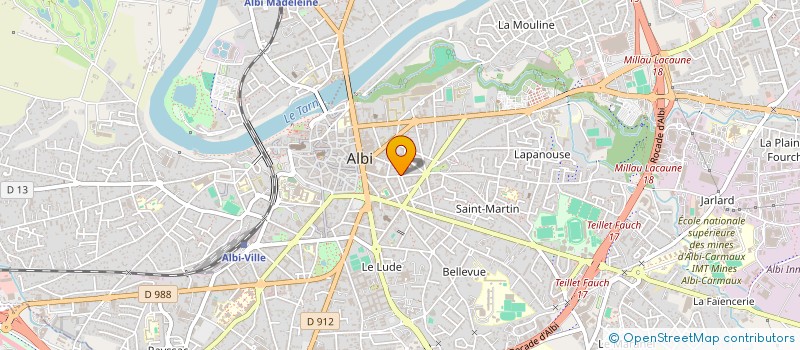 localisation de l'entreprise SCI MIFA ANGLES à ALBI