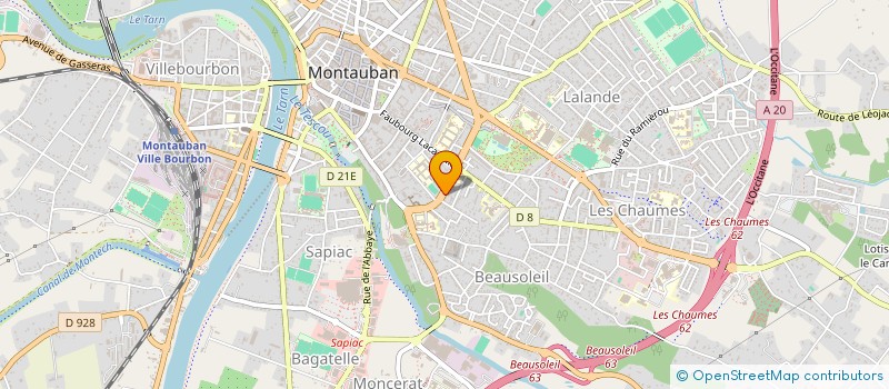 localisation de l'entreprise SCI MIGA  MONTAUBAN