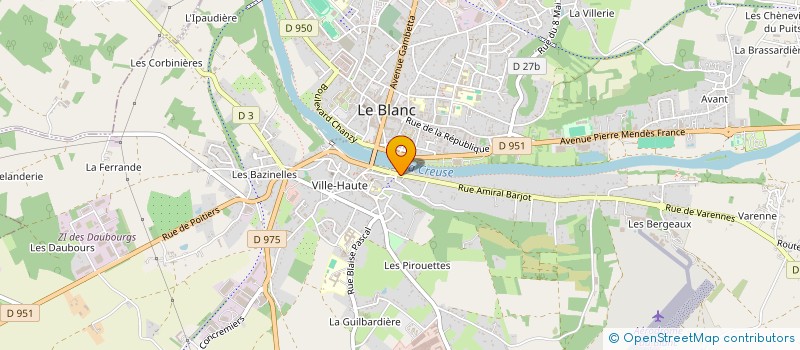 localisation de l'entreprise SCI MIGEON IMMOBILIER à LE BLANC
