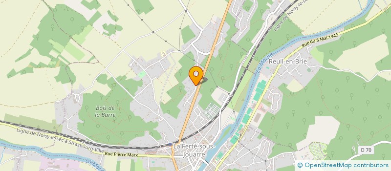 localisation de l'entreprise SCI MIGESYL à LA FERTE-SOUS-JOUARRE