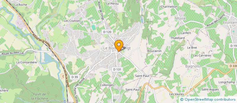 localisation de l'entreprise SCI MIGLI  VAL D'OINGT