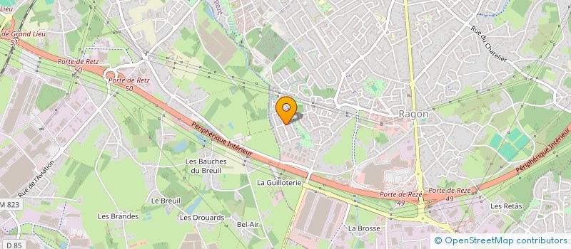 localisation de l'entreprise SCI MIGNE GATEAU  REZE