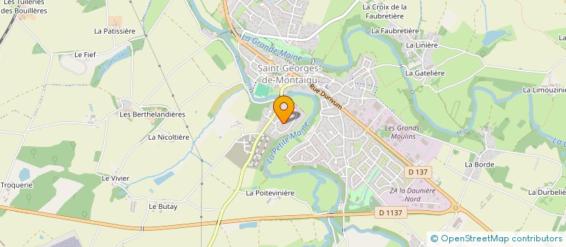 localisation de l'entreprise SCI MIGNET 2020  MONTAIGU-VENDEE