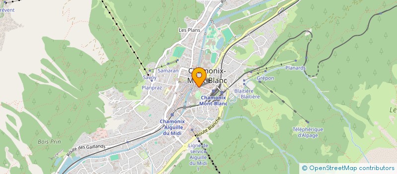 localisation de l'entreprise SCI MIGNOT à CHAMONIX-MONT-BLANC
