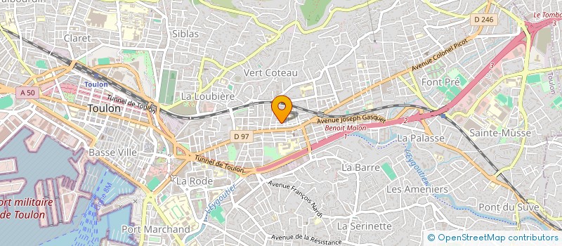 localisation de l'entreprise SCI MIGULE  TOULON