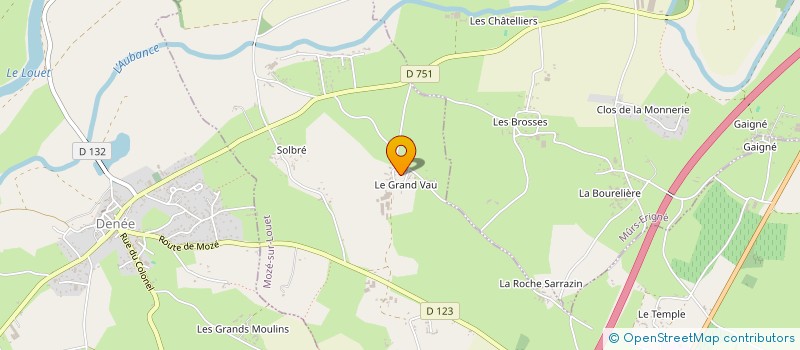 localisation de l'entreprise SCI MIHA  MOZE-SUR-LOUET