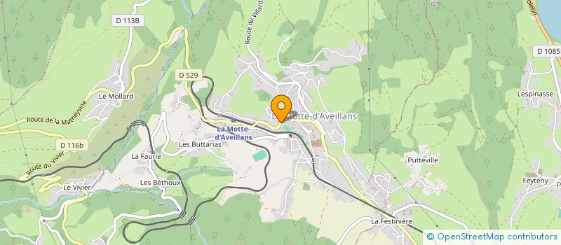 localisation de l'entreprise SCI MIJO 26  LA MOTTE-D'AVEILLANS