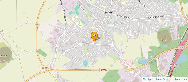 localisation de l'entreprise SCI MIJYS  CARVIN