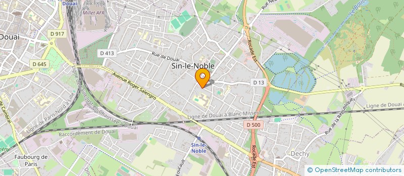 localisation de l'entreprise SCI MIKAMATTEO  SIN-LE-NOBLE