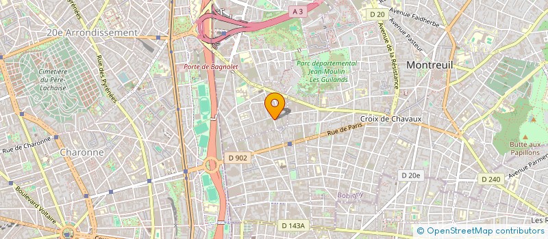 localisation de l'entreprise SCI MIKAMVA  BAGNOLET