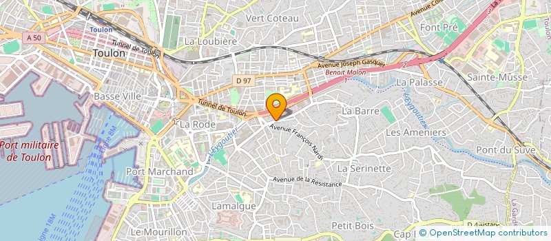 localisation de l'entreprise SCI MIKE QUEBEC  TOULON