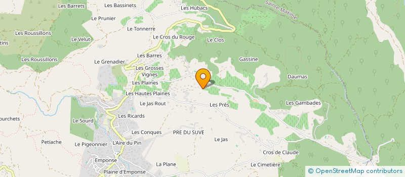 localisation de l'entreprise SCI MIKLAN.  LE PLAN-DE-LA-TOUR