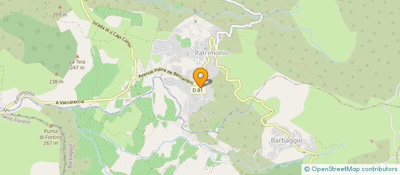 localisation de l'entreprise SCI MILA à PATRIMONIO