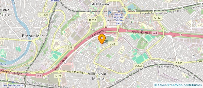 localisation de l'entreprise SCI MILA  VILLIERS-SUR-MARNE