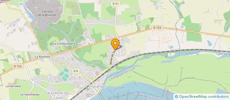 localisation de l'entreprise SCI MILA  INGRANDES-LE-FRESNE-SUR-LOIRE