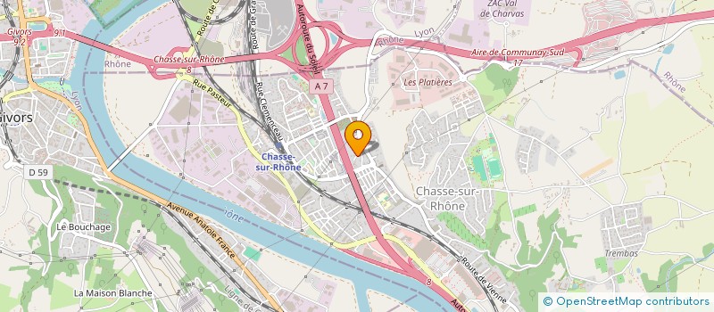 localisation de l'entreprise SCI MILA  CHASSE-SUR-RHONE