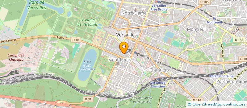 localisation de l'entreprise SCI MILADY à VERSAILLES